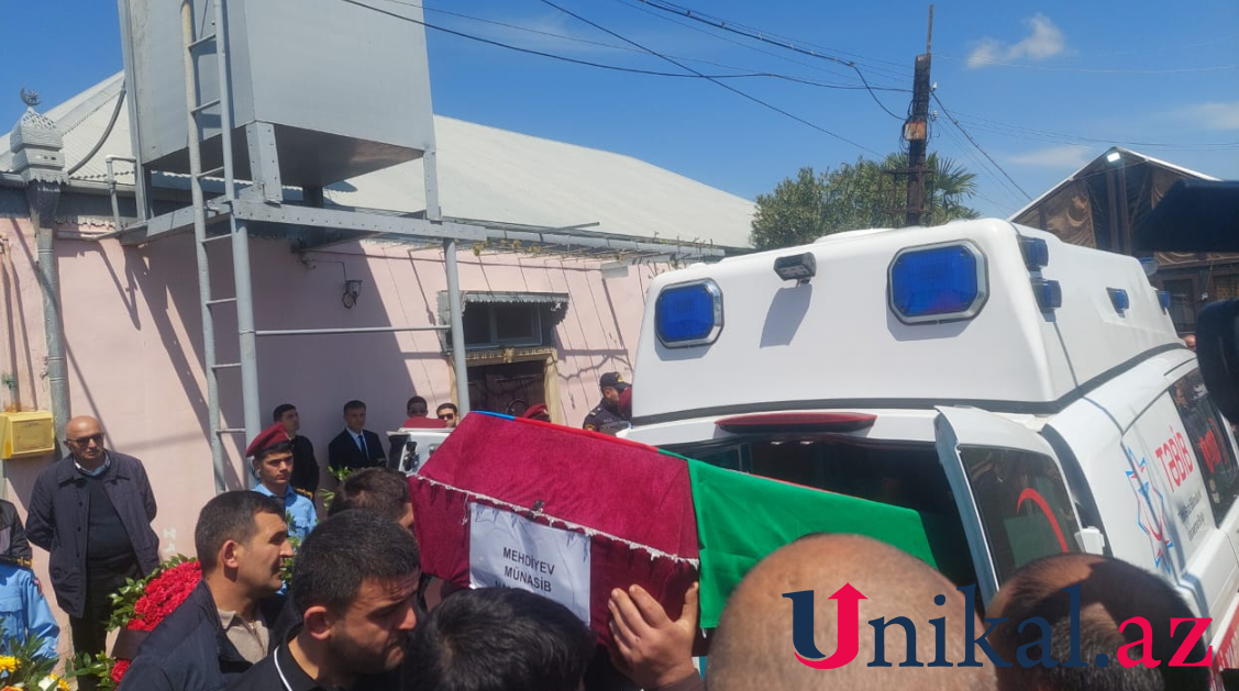 Şəhid Münasib Mehdiyevin nəşinin qalıqları dəfn edildi - FOTOLAR (YENİLƏNİB)